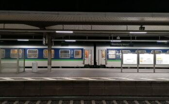 Flixtrain im Bahnhof Nienburg