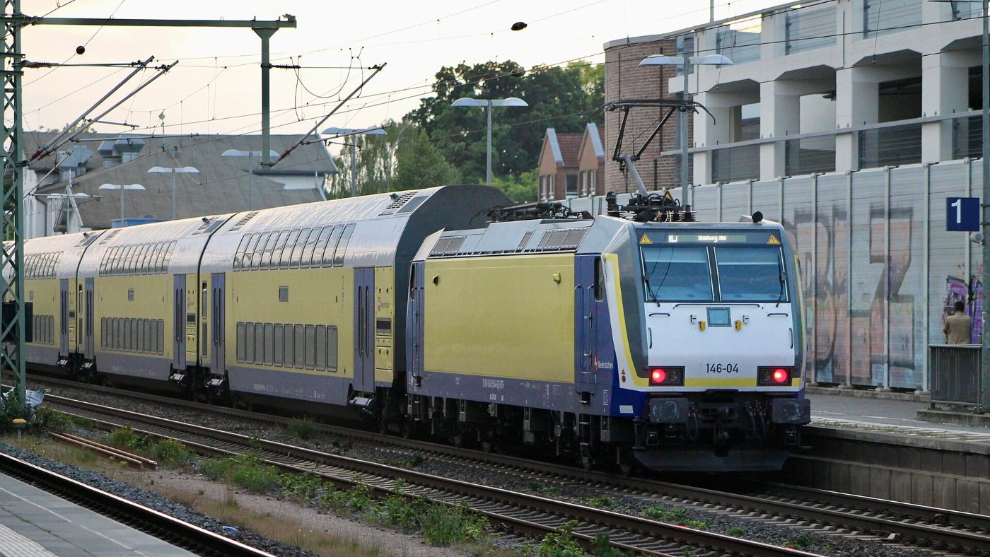 Metronom mit Baureihe 146 in Winsen
