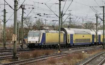 Metronom mit Baureihe 146 im Hannoveraner Hauptbahnhof