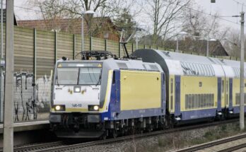 Metronom mit Baureihe 146 in Bardowick