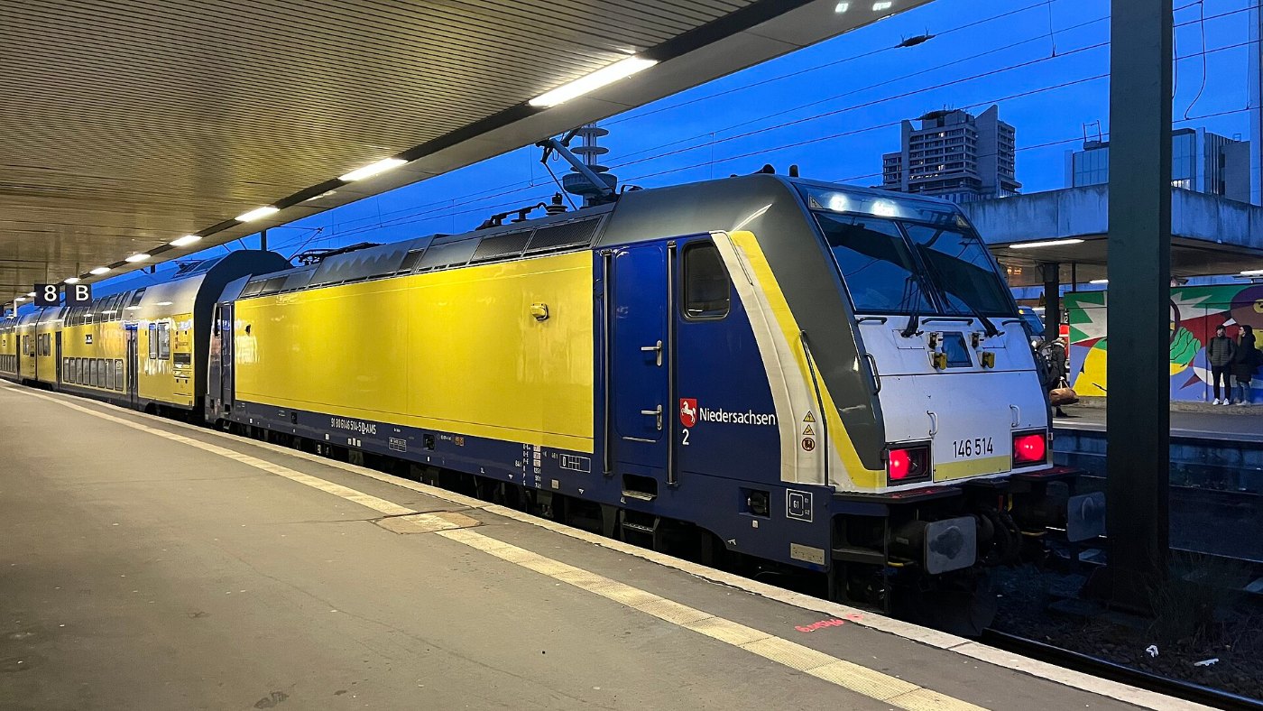Metronom mit Baureihe 146.5 in Hannover