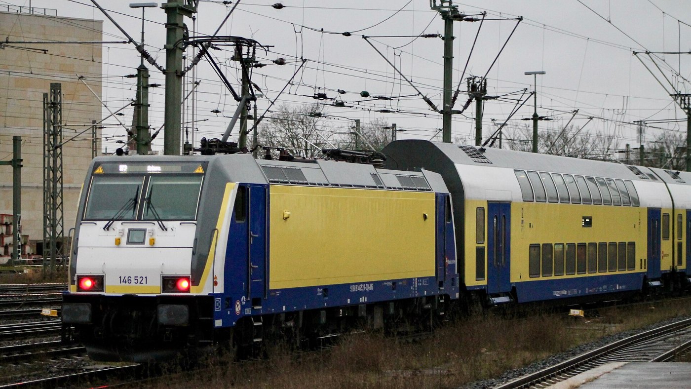 Metronom mit Baureihe 146.5 in Hannover