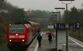 Baureihe 146 mit Regionalbahn in Darmstadt