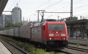 Baureihe 185 im Bahnhof München Ost
