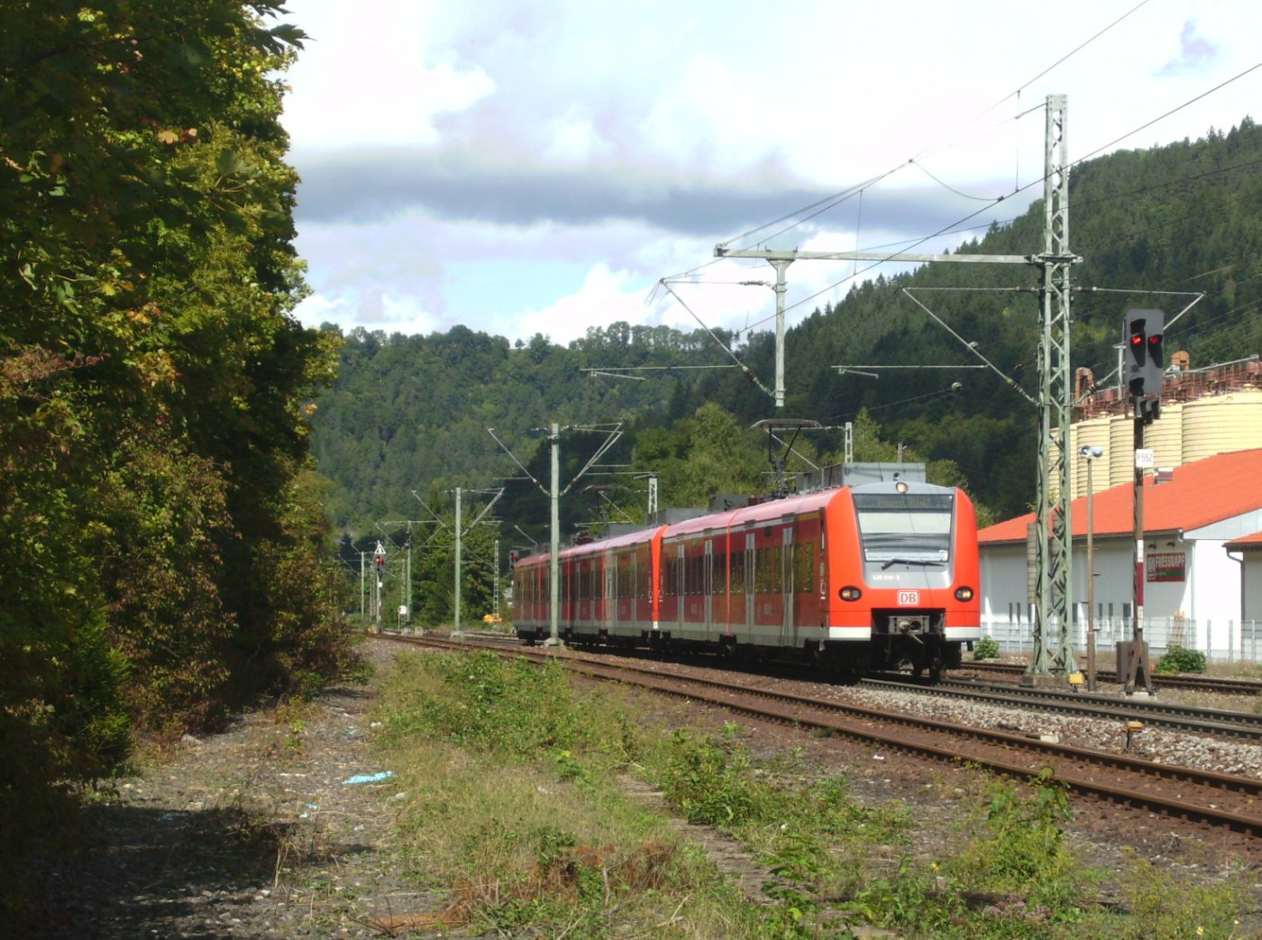 Regionalexpress der Baureihe 425 bei Oberndorf