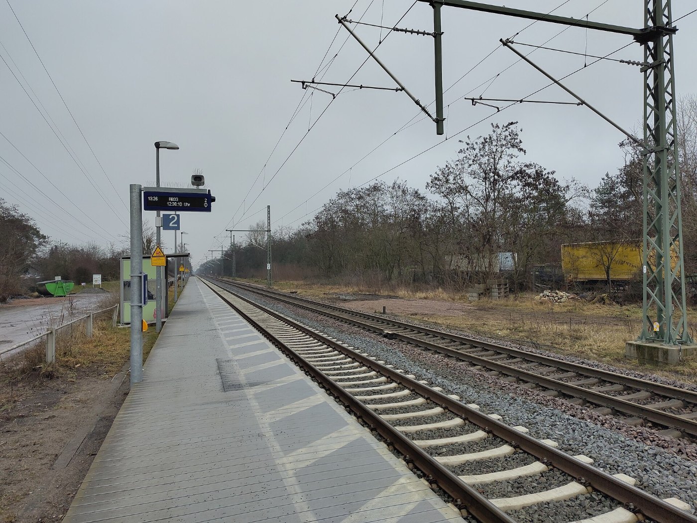 Bahnhof Uhlerborn mit Fahrgastinformation