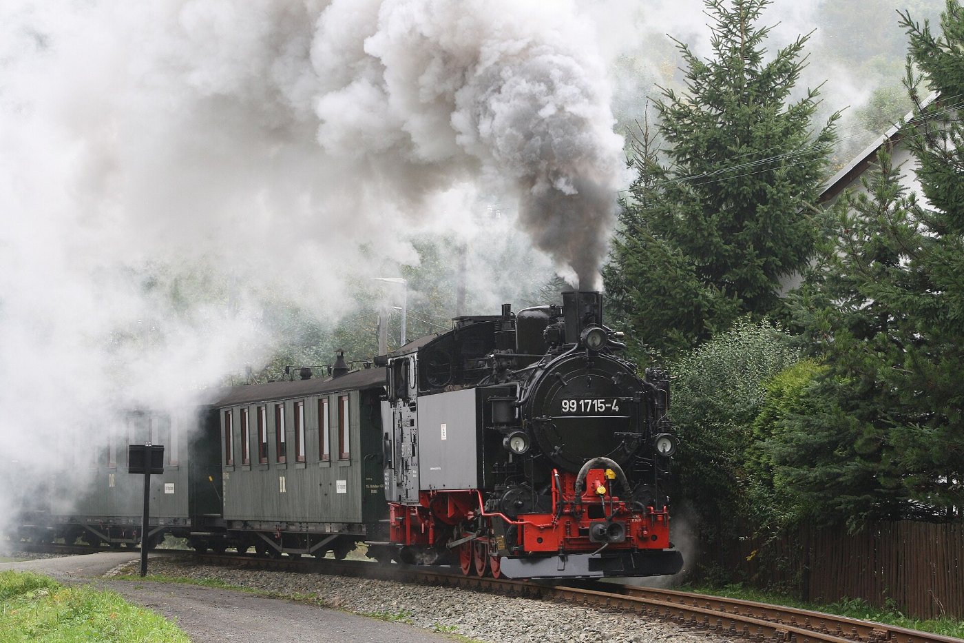 Auf der Pressnitztalbahn Jöhstadt Steinbach.Deutschland. 74 origWI