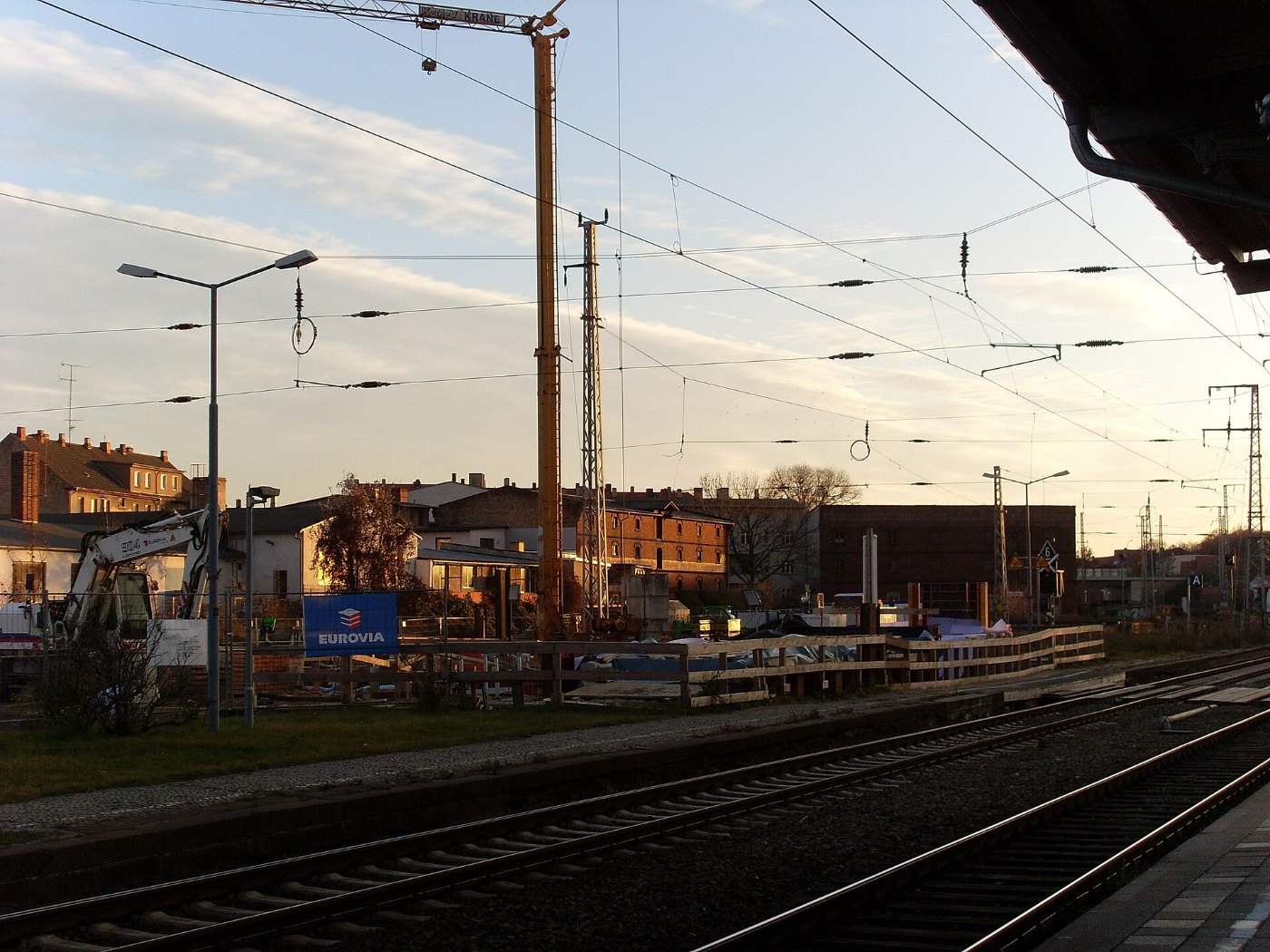 Baustelle Bahnhof Prenzlau