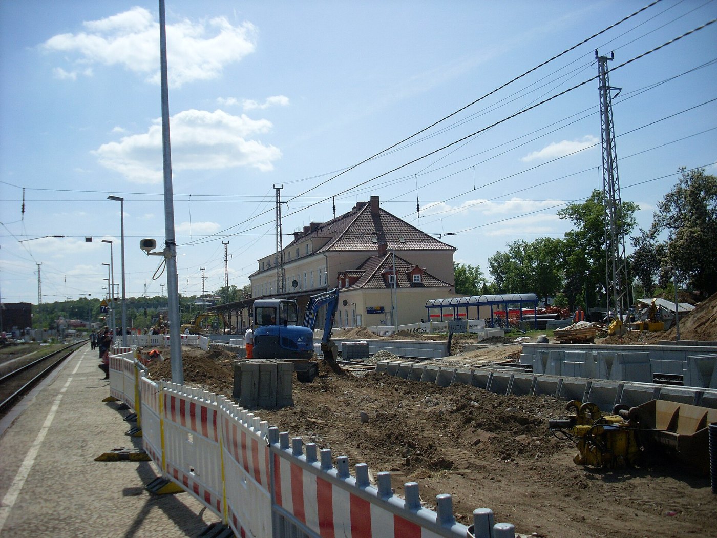 Bahnhof Prenzlau Baustelle2