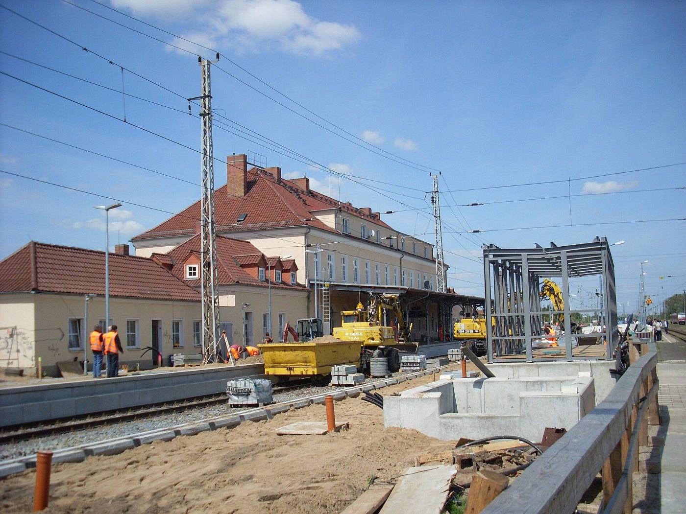 Bahnhof Prenzlau Baustelle6