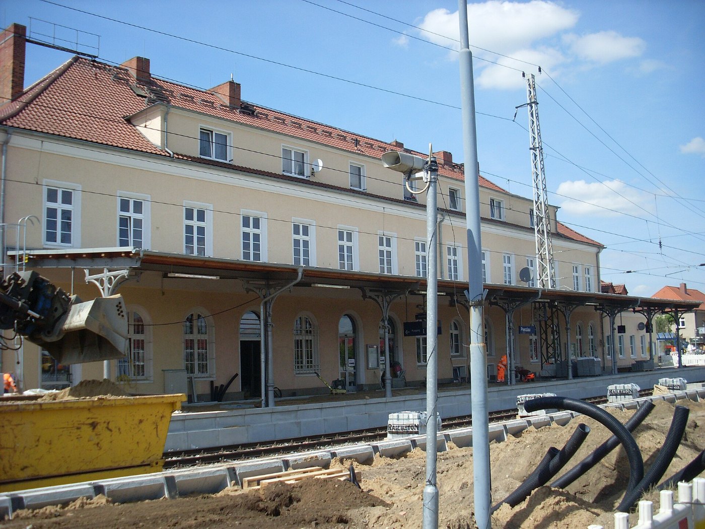Bahnhof Prenzlau Baustelle7