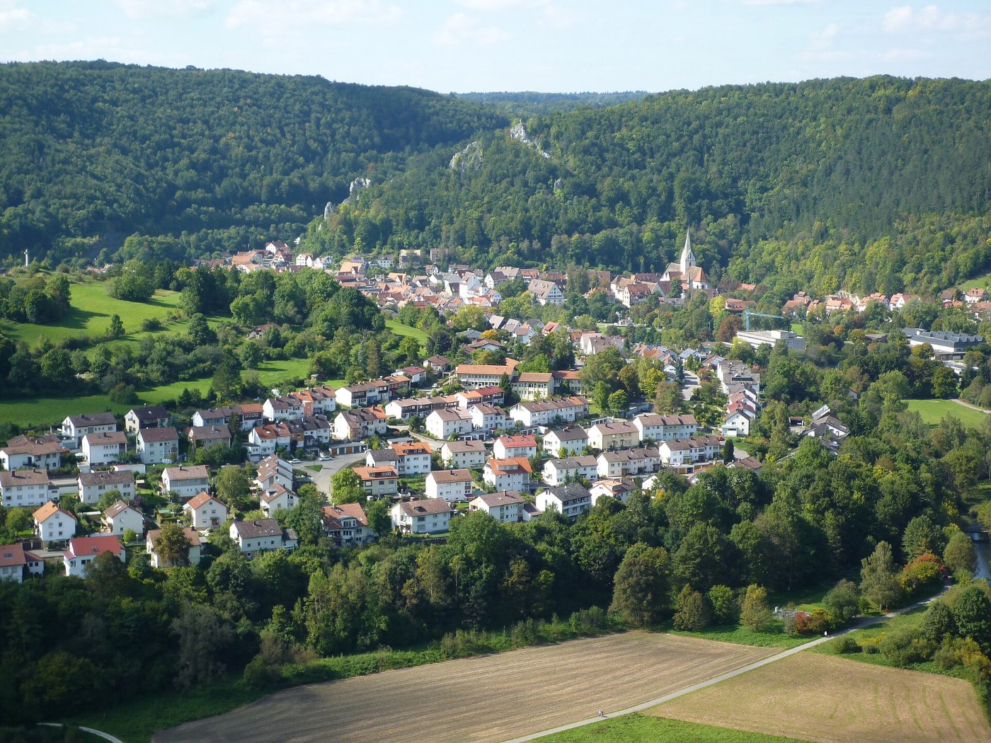 Blaubeuren Sicht vom Knoblauchfelsen
