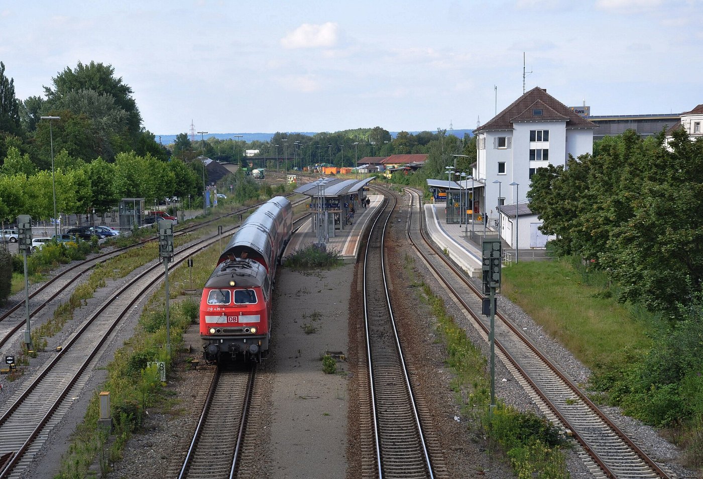 Ravensburg Bahnhof von der Brücke 3