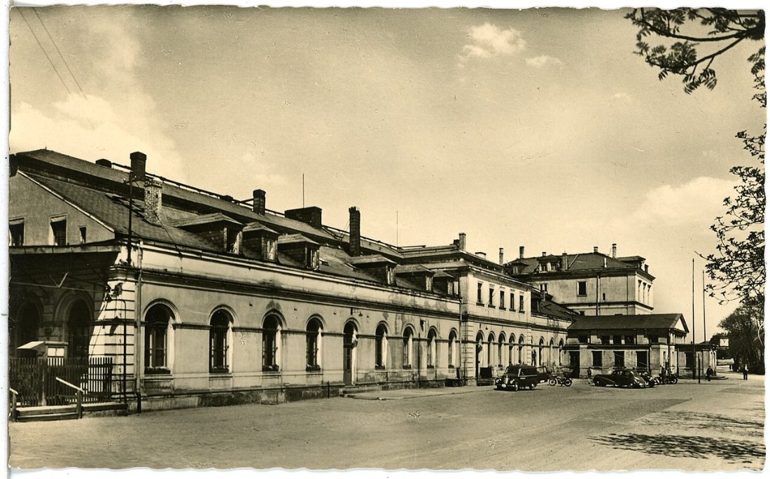 29396 Riesa 1957 Bahnhof Brück & Sohn Kunstverlag