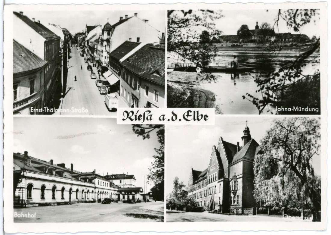 29408 Riesa 1957 verschiedene Stadtansichten Brück & Sohn Kunstverlag