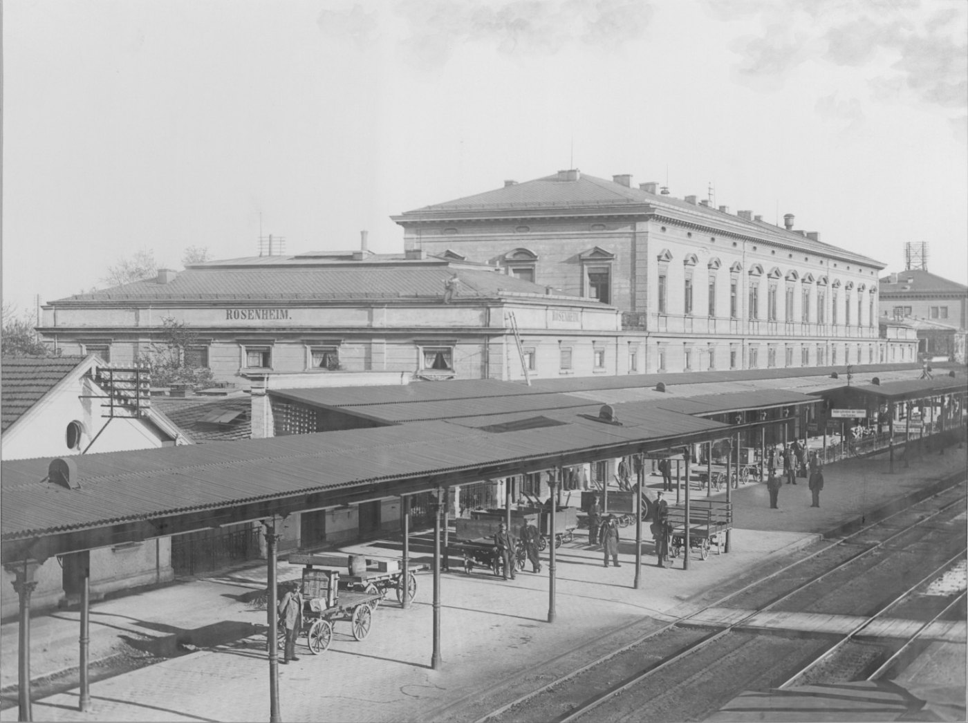 Photo Bahnhof Rosenheim 1900