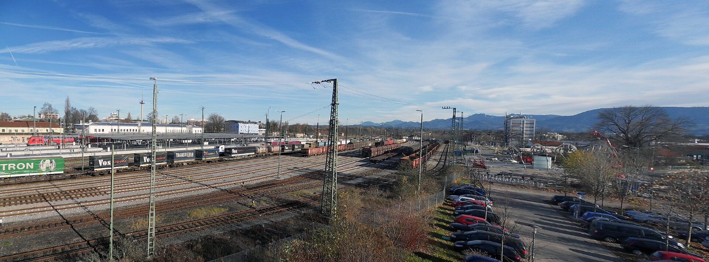 Panorama Bahnhof Rosenheim