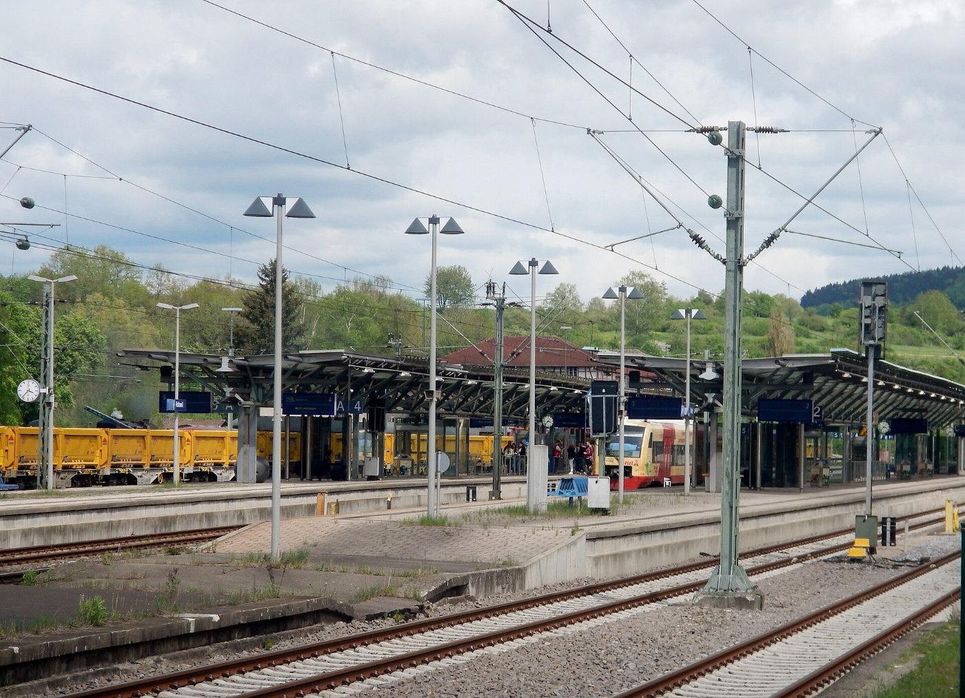 Beim 366 km langen Neckartalradweg, Bahnhof Rottweil panoramio