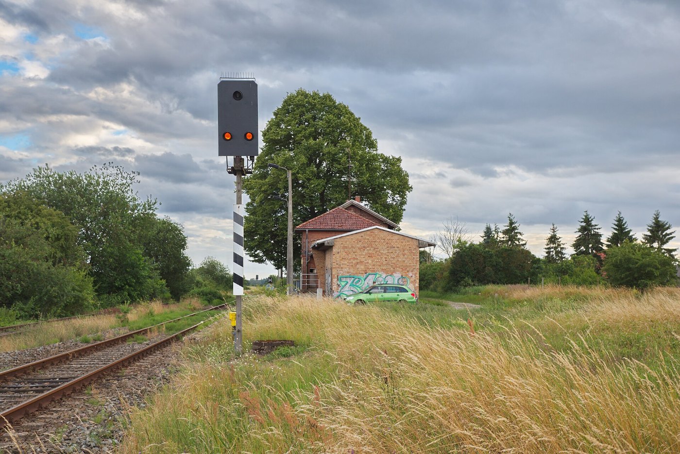 Überwachungssignal vom Bahnübergang in Nossentin
