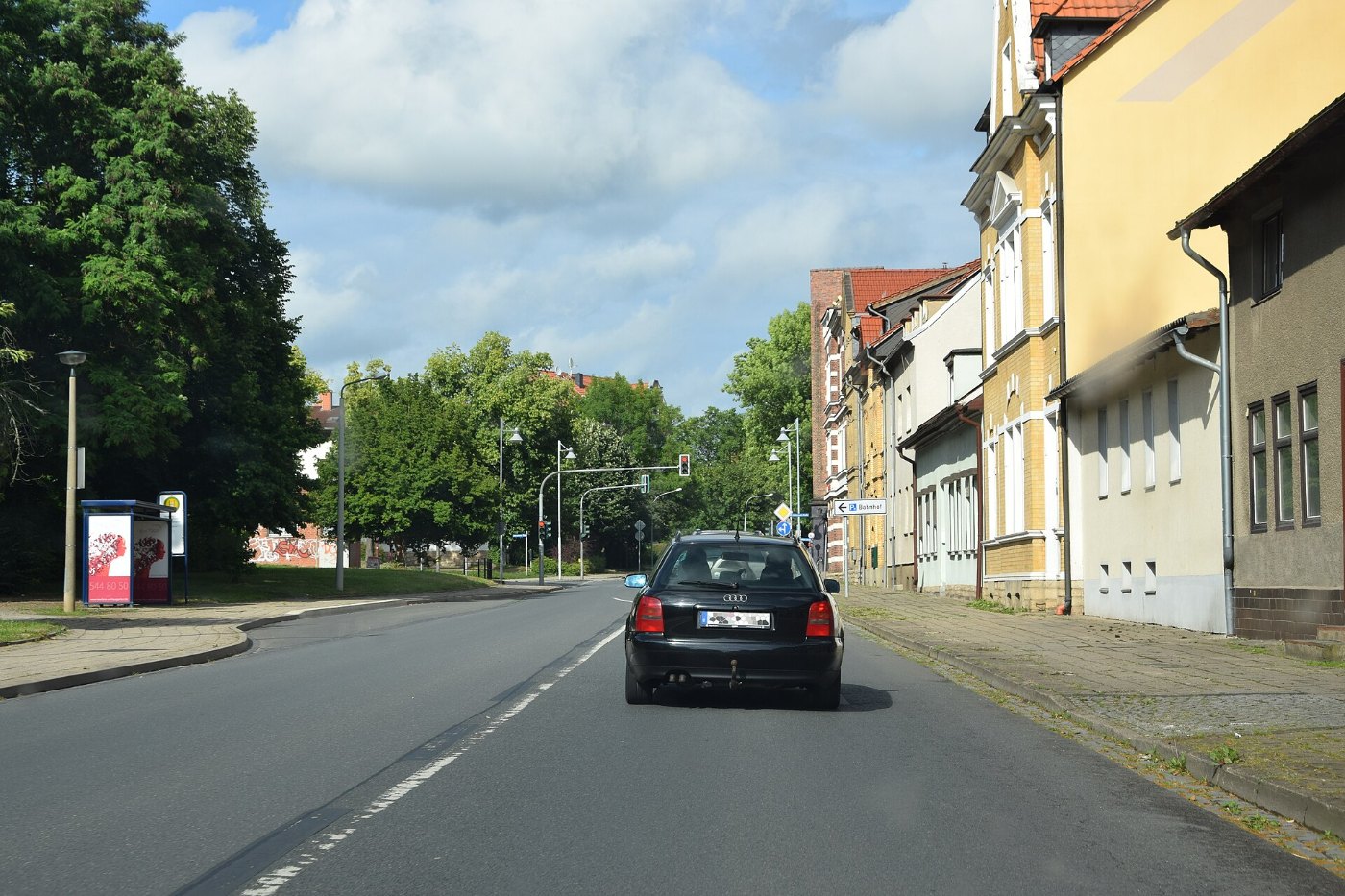 Sangerhausen, Hüttenstraße am Bahnhof