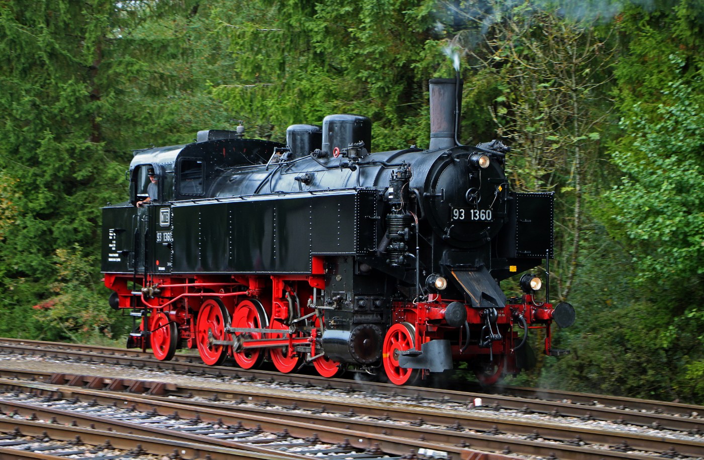 Dampflok der Baureihe 93 der Wutachtalbahn