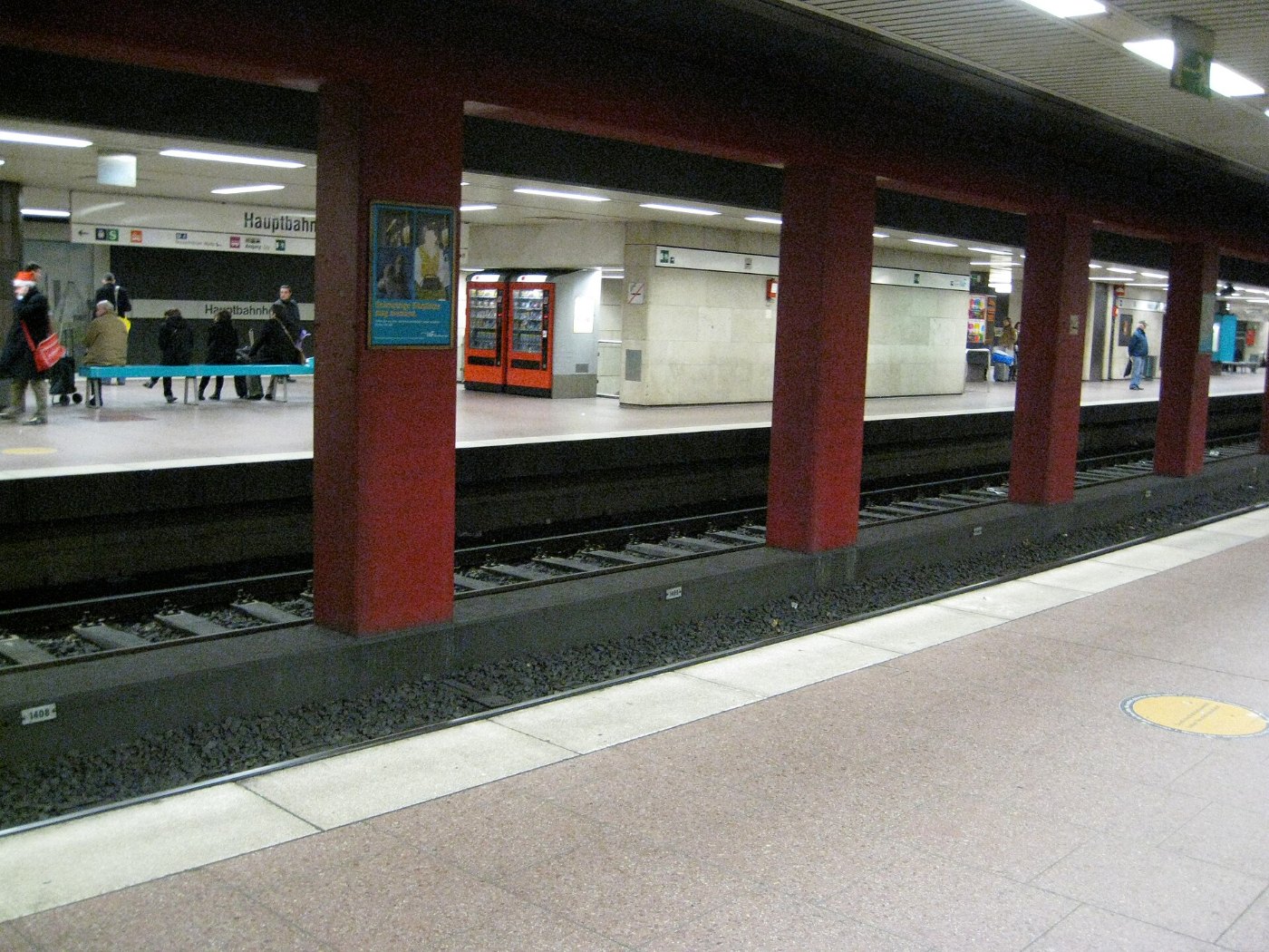 Gleise U Bahnhof Hauptbahnhof, Frankfurt