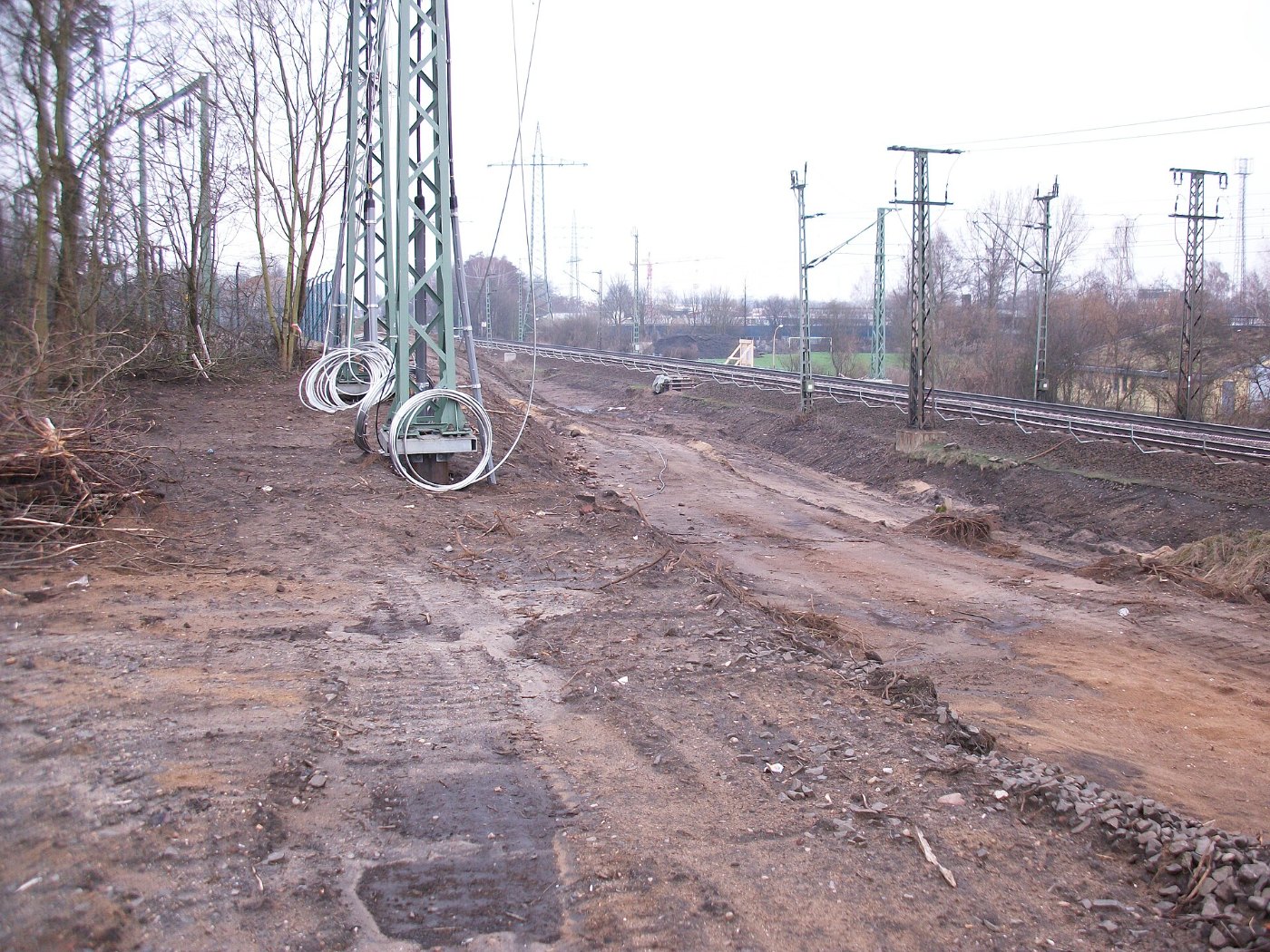 Gleisbau Bahnstrecke Hannover–Hamburg Unterwerk Lüneburg