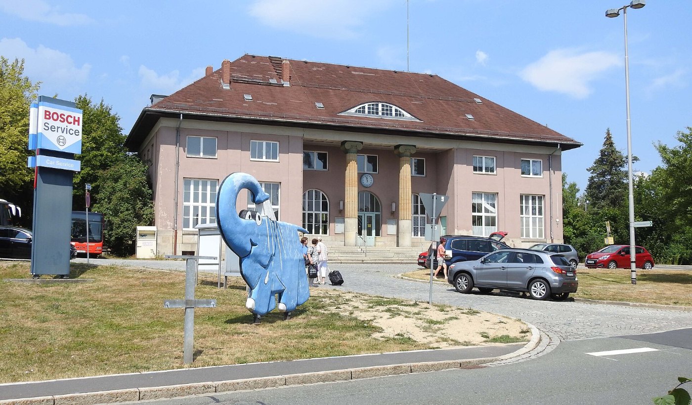 Selb, WUN Goethepl Nr 1 Bahnhof v S