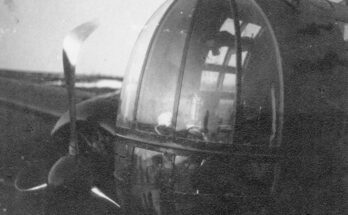 The navigator's cabin of the aircraft 'Moscow'