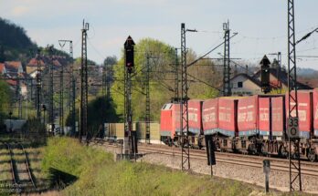 DB BR 152 119 4, Güterzug Cargo train (DE) Treuchtlingen 20.04.2014 ()