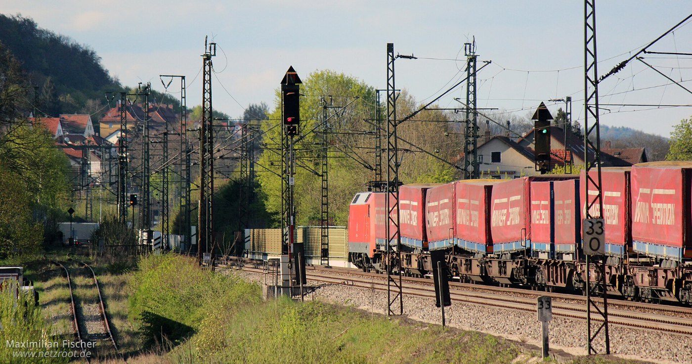 DB BR 152 119 4, Güterzug Cargo train (DE) Treuchtlingen 20.04.2014 ()