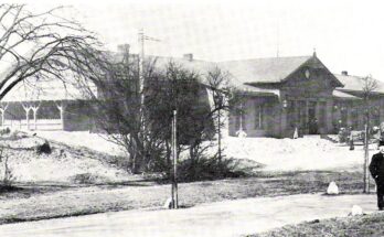 Stralsund, Germany, alter Bahnhof, um 1870
