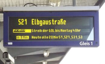 S Bahn Stellingen GDL Streik