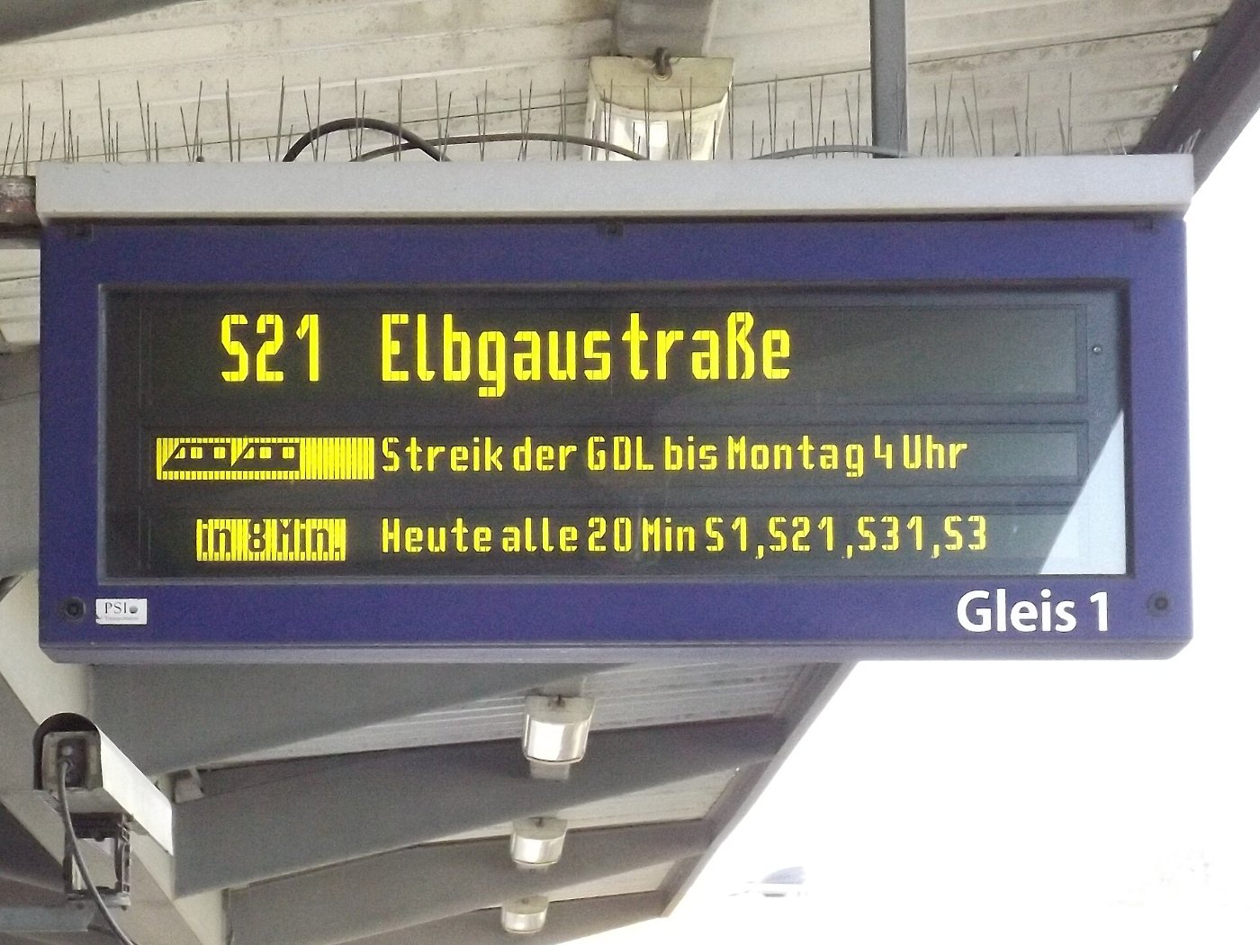S Bahn Stellingen GDL Streik