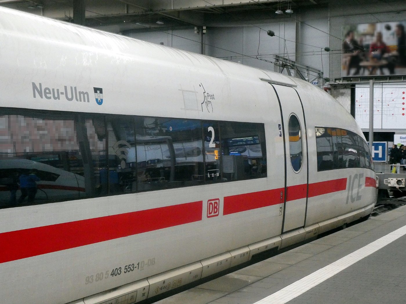 München Hbf, ICE Neu Ulm, 1