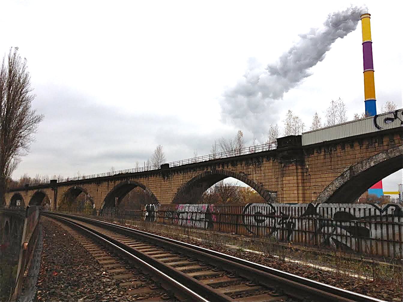 Chemnitztalviadukt, Gleisblick