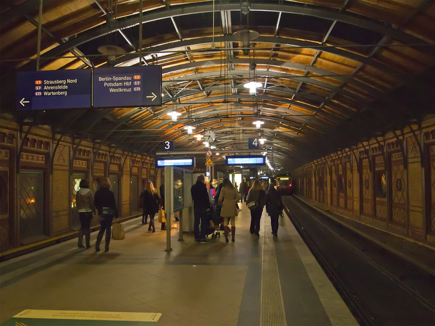 Berlin Hackescher Markt S Bahnhof Bahnsteig