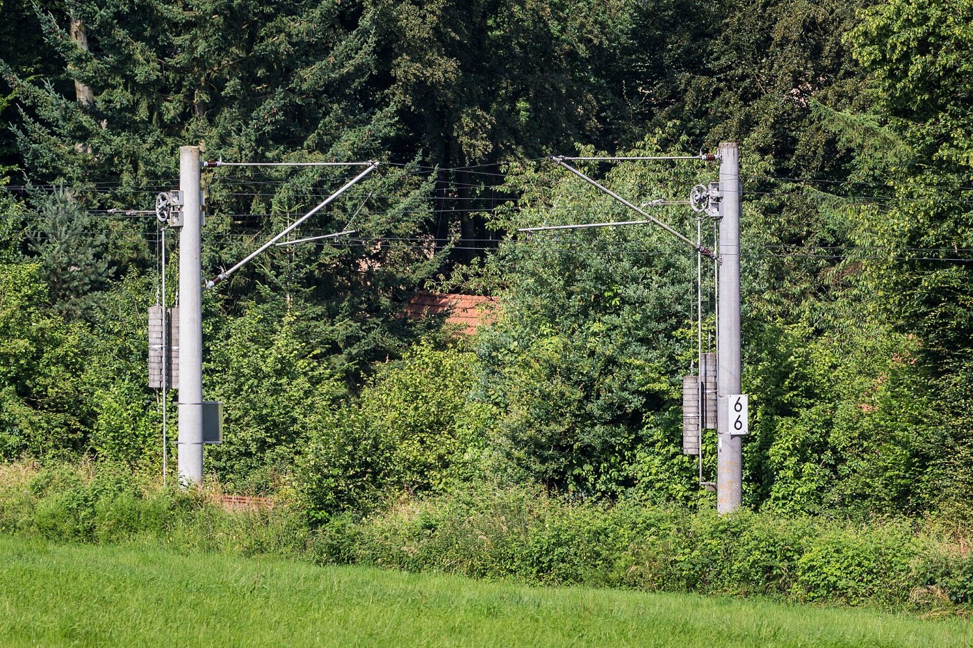 Oberleitung an der Prinz Wilhelm Bahn 20