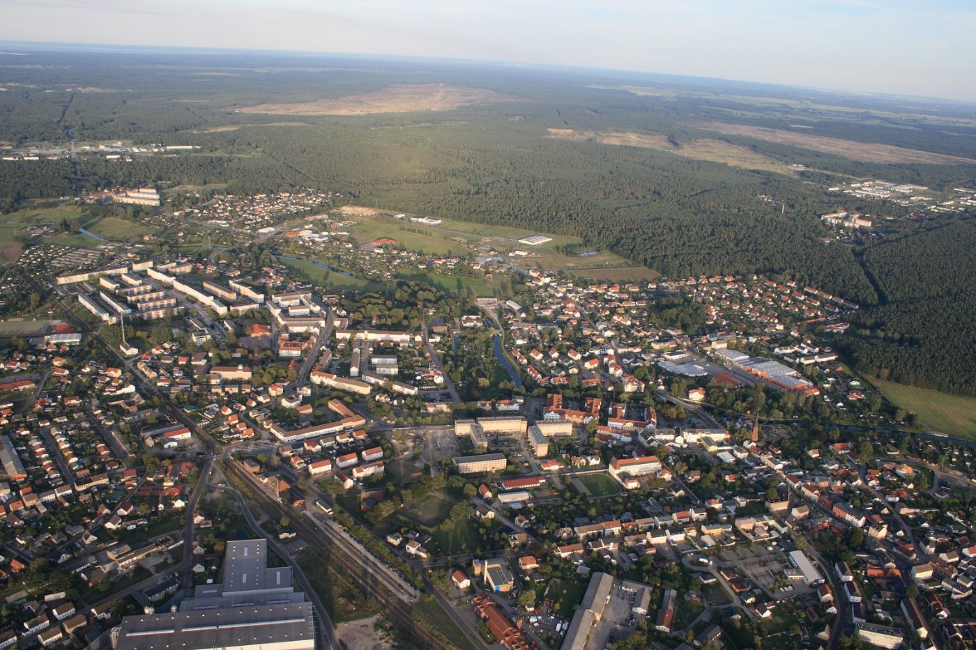 Luftaufnahme von Torgelow