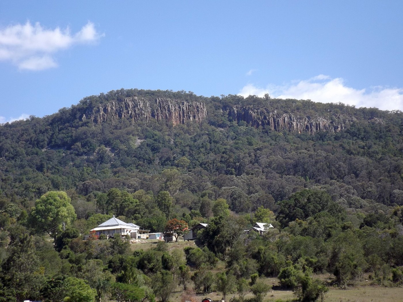 Moogerah Peaks National Park and Mount French cliffs from Templin, Queen