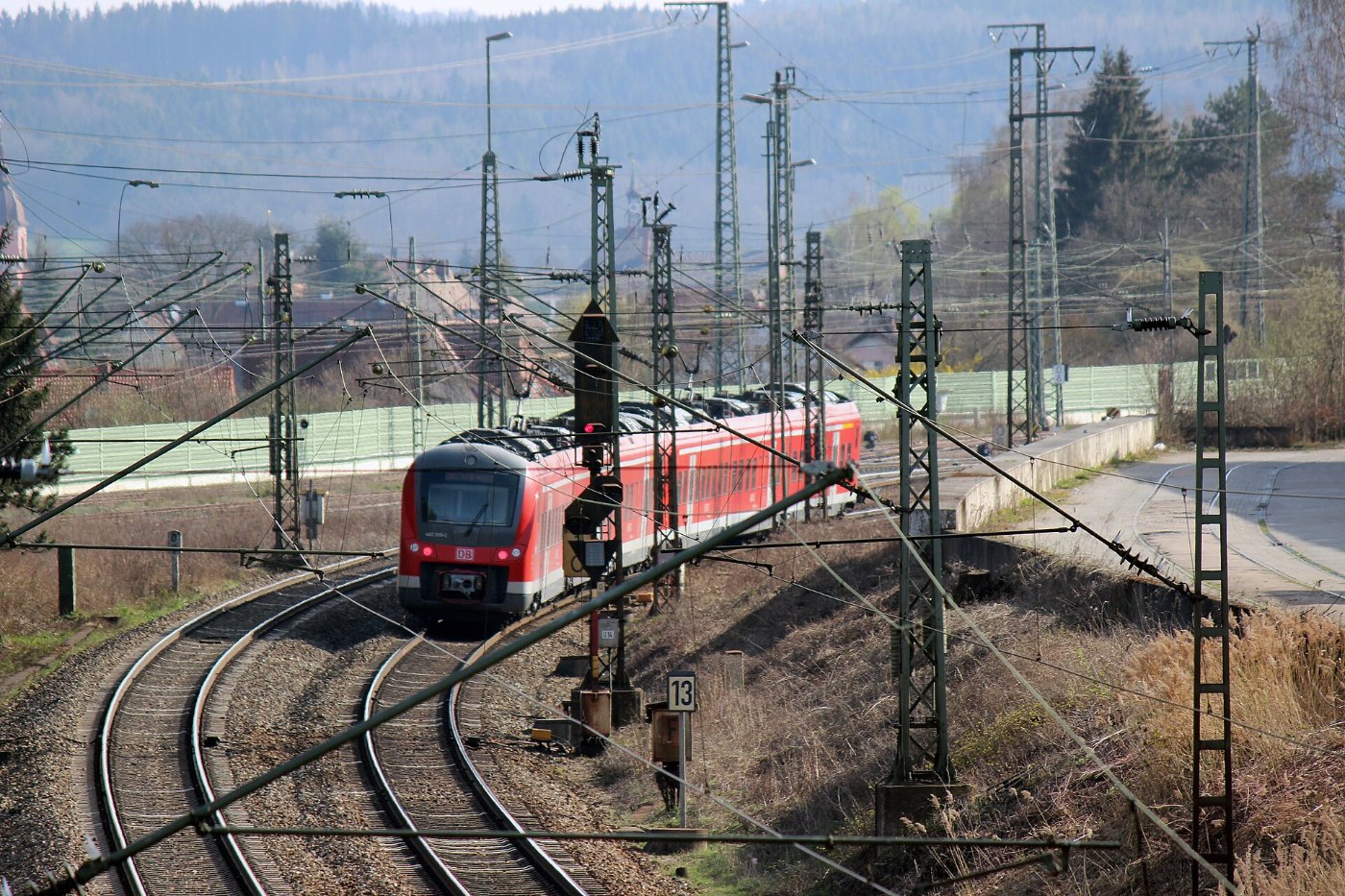 DB BR440 Einfahrt Bahnhof Treuchtlingen (Bayern) (Eisenbahn Die Bahn) ()
