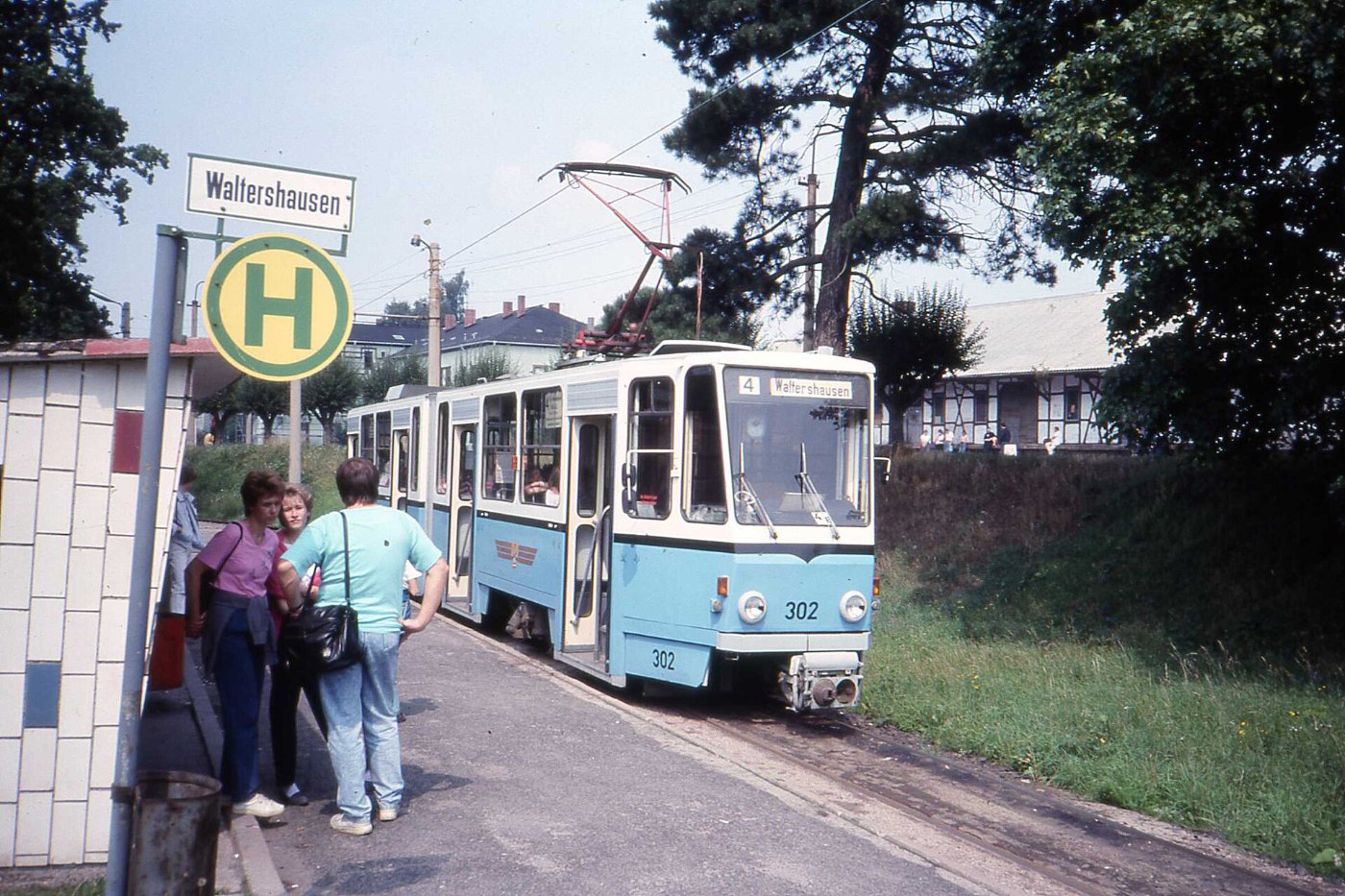 Thüringerwaldbahn , Waltershausen, DDR Aug 1989