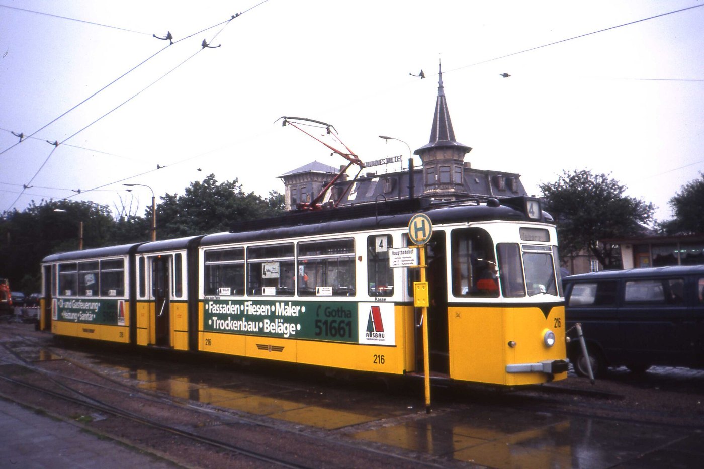 Thüringerwaldbahn Gotha G4 65 tram no 216 in Gotha,Thüringen. Germany Au