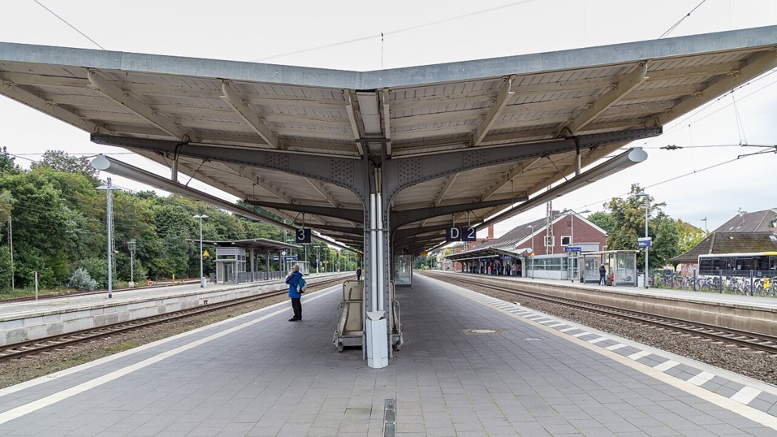 Bahnsteiganlage Bahnhof Verden