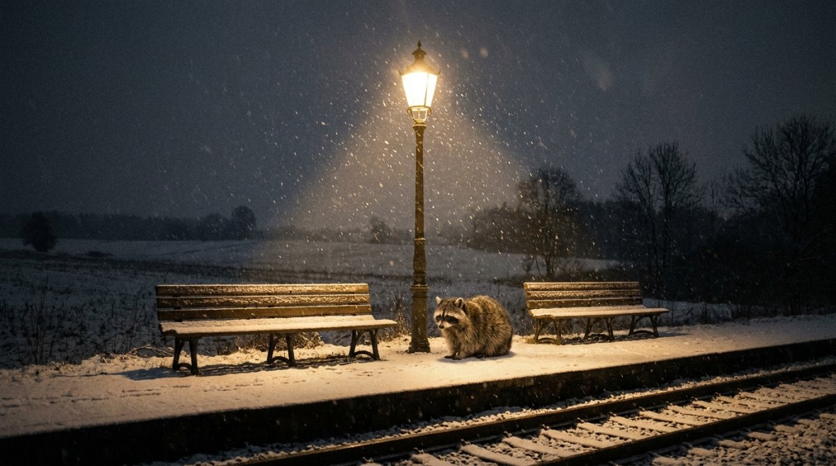 Waschb&auml;r &ouml;ffnet die Abteilt&uuml;r, Kontakt entsteht