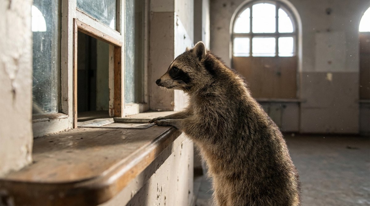 Waschbär am alten Fahrkartenschalter – Poetry Slam Anmeldung