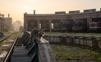 Waschbär auf der Drehscheibe vor einem Lokschuppen voller Baureihen – Poetry-Slam-Formate im Überblick