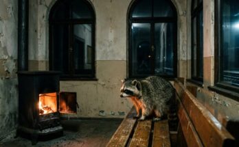Poetry Slam Inspiration: Ein Waschbär sitzt nachts im alten Wartesaal neben einem brennenden Ofen