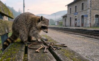 Waschbär mit einem Schlüsselbund auf der Bahnsteigbank – Repertoire aufbauen heißt, für jede Tür einen Schlüssel zu haben