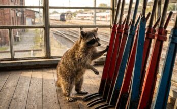 Waschbär an der Hebelbank eines alten Stellwerks – warum Slammer scheitern, liegt oft an drei Weichen